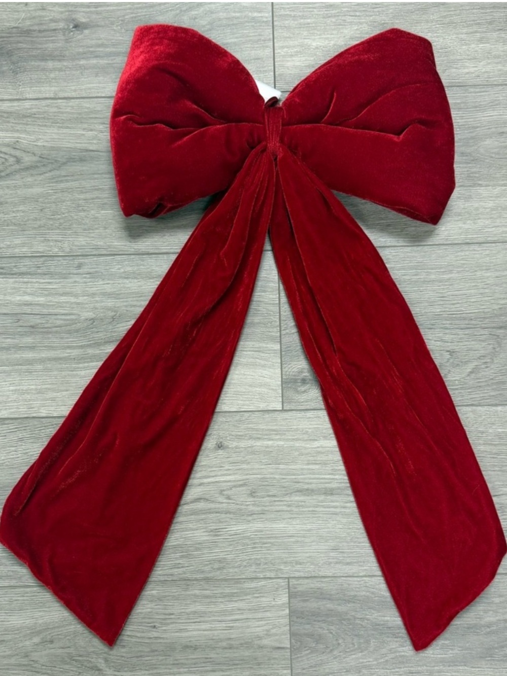 New! Large Hobby Lobby Plush Velveteen Red Bow 27" × 16"